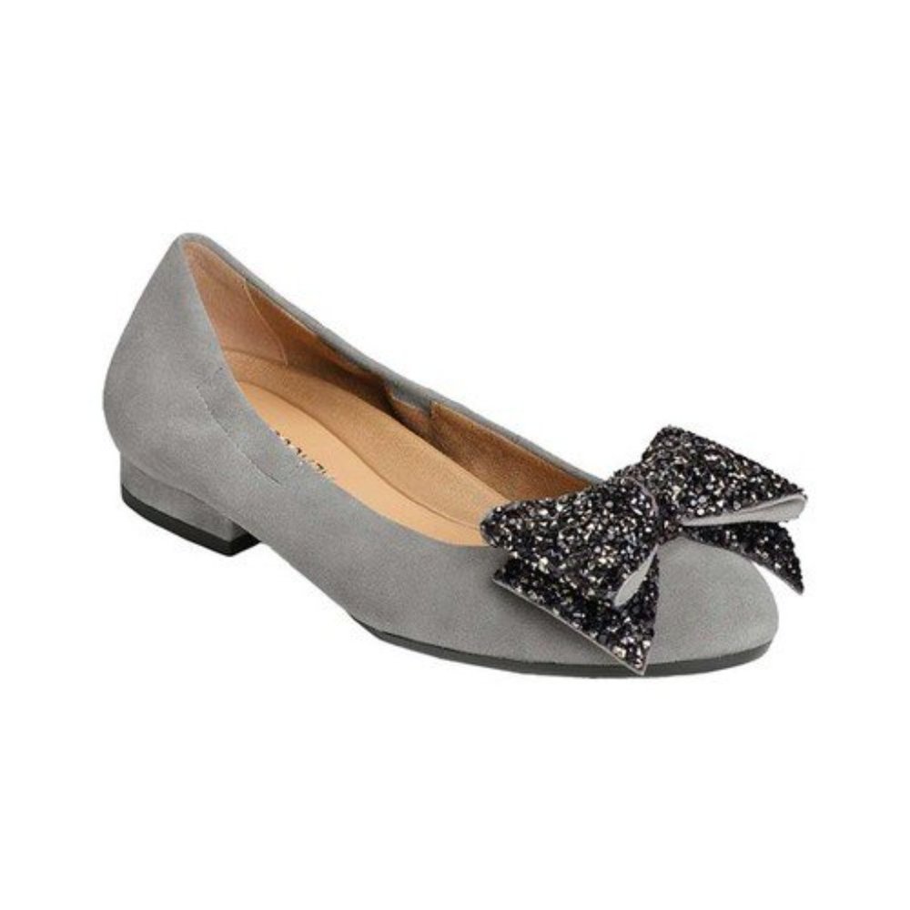 Aerosoles | Hang Out Suede Crystal Bow Ballet Flat